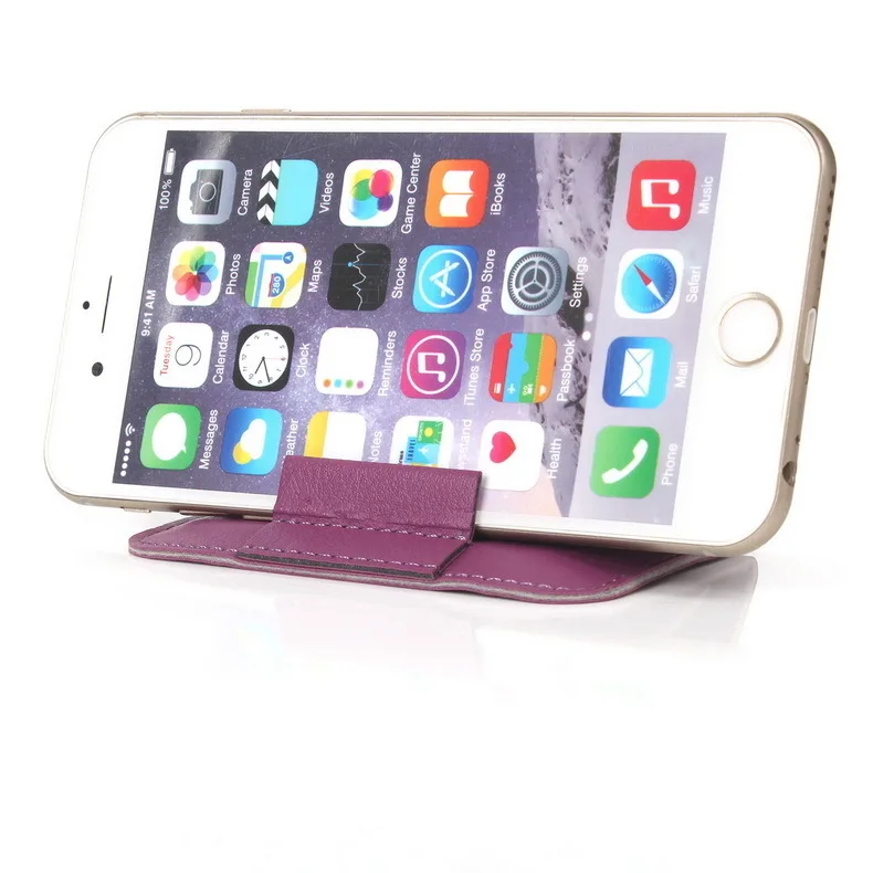 5 цветов с подставкой кобура Сумка Сумочка складные кожаные телефонные чехлы для