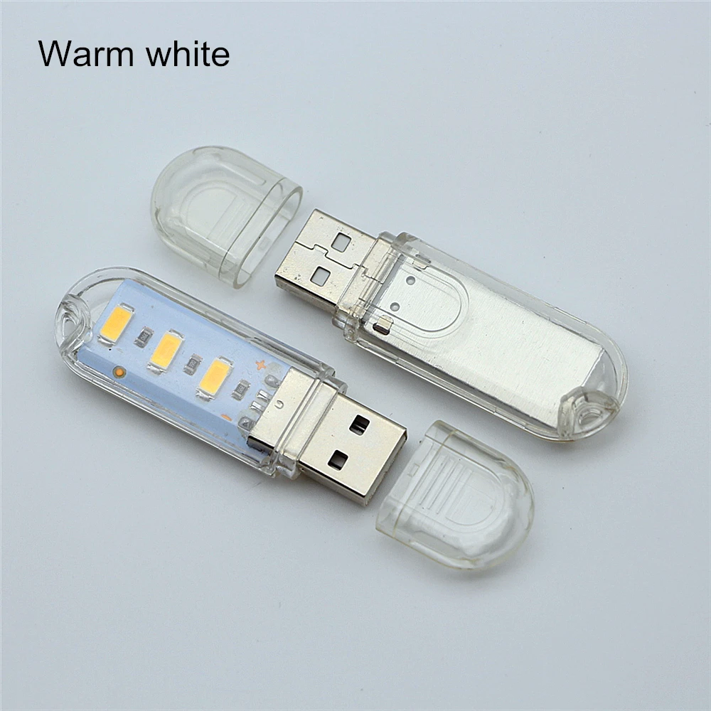 Портативный брелок мини USB светильник 3 светодиода ночной Светильник 5730