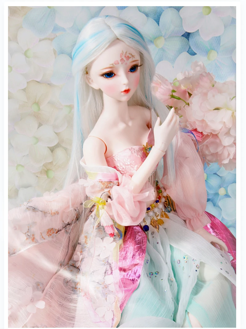 Парик для 1/3 BJD Тыква и каштановые волосы AI YoSD MSD SD набор игрушка подарок DC лати костюм 60 см кукла