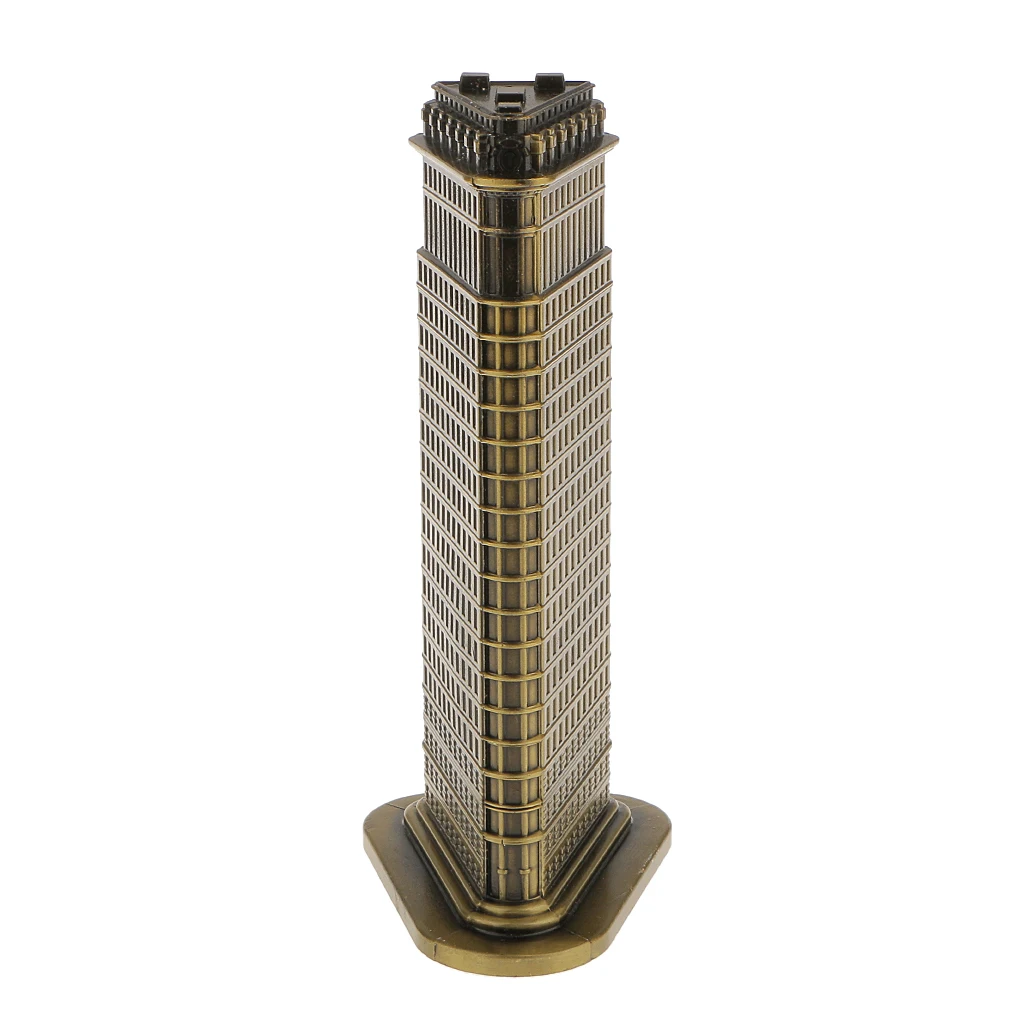 

18cm Bronze Flatiron Building Model Building Model 3D Model Kit Christmas Gifts