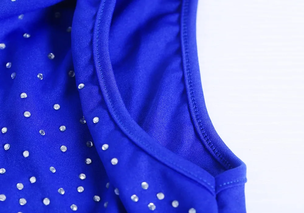 Echoine, Женский Облегающий комбинезон, яркий, бриллиантовый, на молнии, стоячий воротник, короткий рукав, стразы, сексуальный комбинезон, тонкие короткие штаны, комбинезон