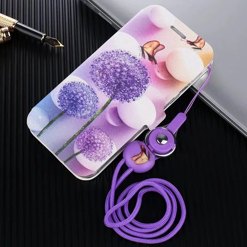 Dandelion PCDG флип-чехол для xiaomi redmi 4X чехол для xiaomi redmi 4x Обложка для бумажника, Кожаная подставка флип-чехол s capa с ремешком - Цвет: Dandelion