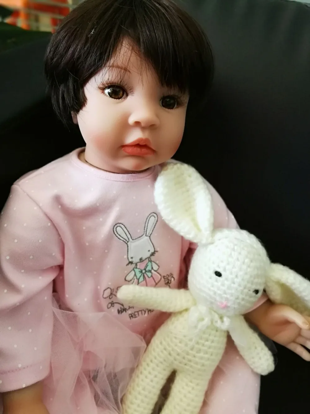 55 см очень красивый Реборн принцесса Изысканный Силиконовый виниловый