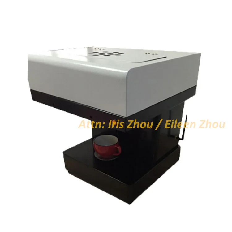 

The portable printer for coffee with touchable ink printing machine