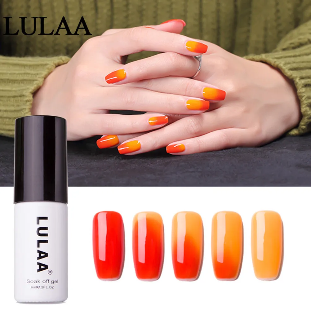 Новый LULAA 6 мл Цветной Гель лак для ногтей от Prim УФ светодиодный высокое