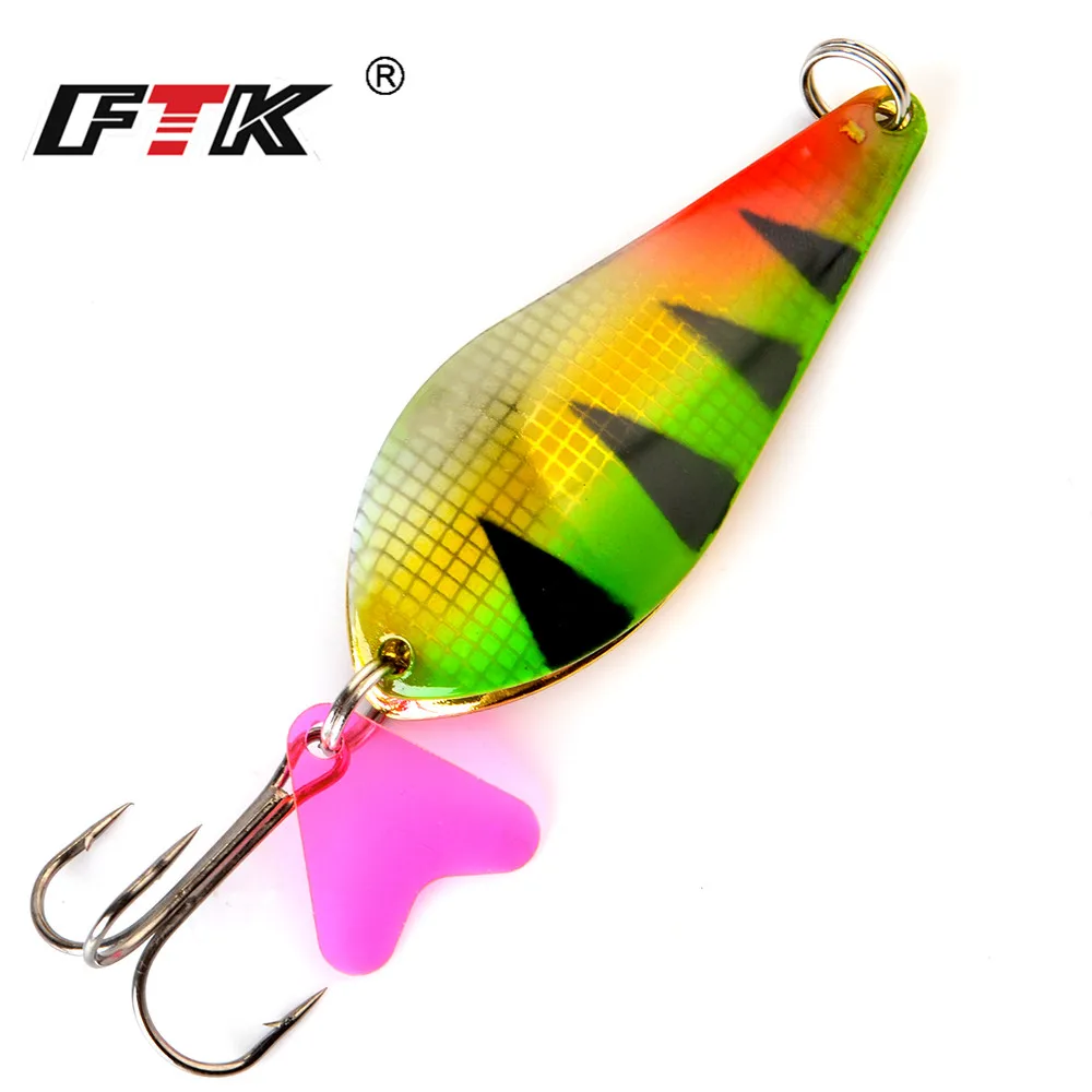

FTK 1pc 21g 27g 35g Fishing Lure Spinner Bait Trout Double Spoon Lure Shads Wobblers Jigging Hard Bait For Pike Carp Fishing