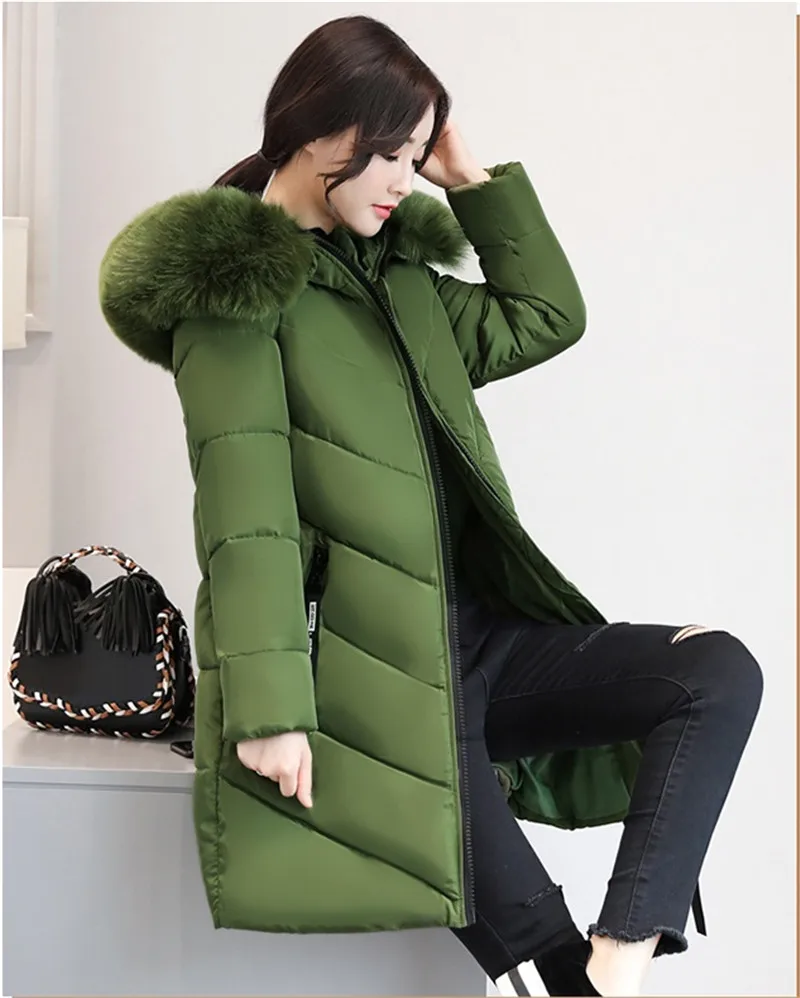 YAGENZ, плюс размер, 6XL, зимняя куртка, новинка, женское пуховое хлопковое пальто, толстое теплое пальто, элегантное, тонкое, с капюшоном, с меховым воротником, куртка для женщин