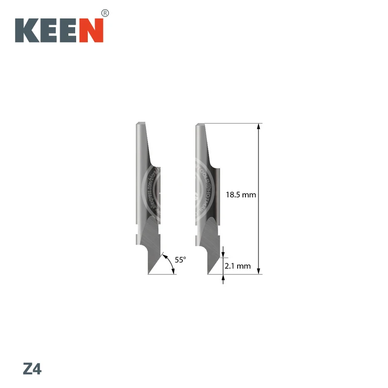 Специальное лезвие для модуля TCM клиновидное текстильной фольги из флока войлока