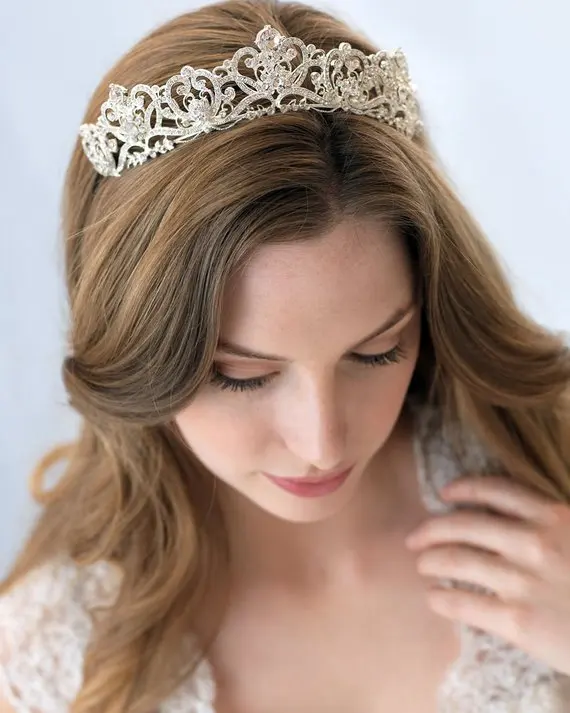 FORSEVEN барокко Роскошная обувь с украшением в виде кристаллов диадемы свадебные