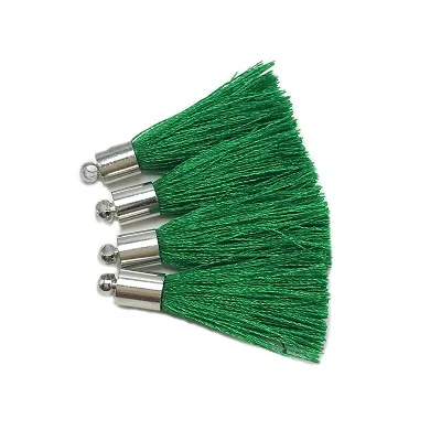 CHENGRUI L45, 4 см, кисточка, шелк кисточки, бахрома, кисточки для штор, кисть, craft, бахрома ткань, бахрома для шитья, 10 шт./пакет - Цвет: L4507