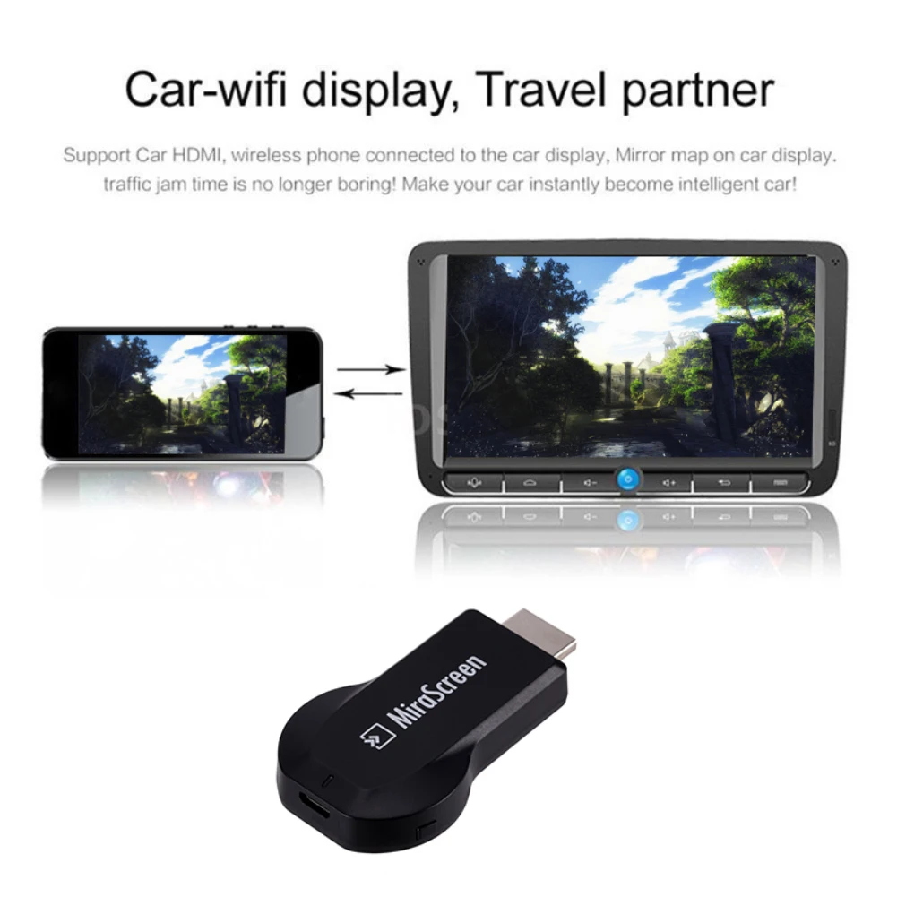 Новый MiraScreen TV Stick ключ Anycast Crome литой HDM 1080P WiFi Дисплей приемник Miracast Chromecast PC Android