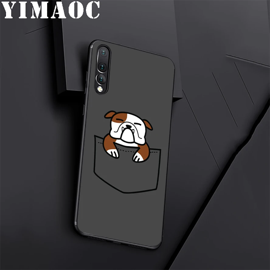 YIMAOC bulldog Карманный Мягкий силиконовый чехол для huawei Honor mate 10 P20 P10 P9 P8 P Smart Y6 6A 7A 7X 7C