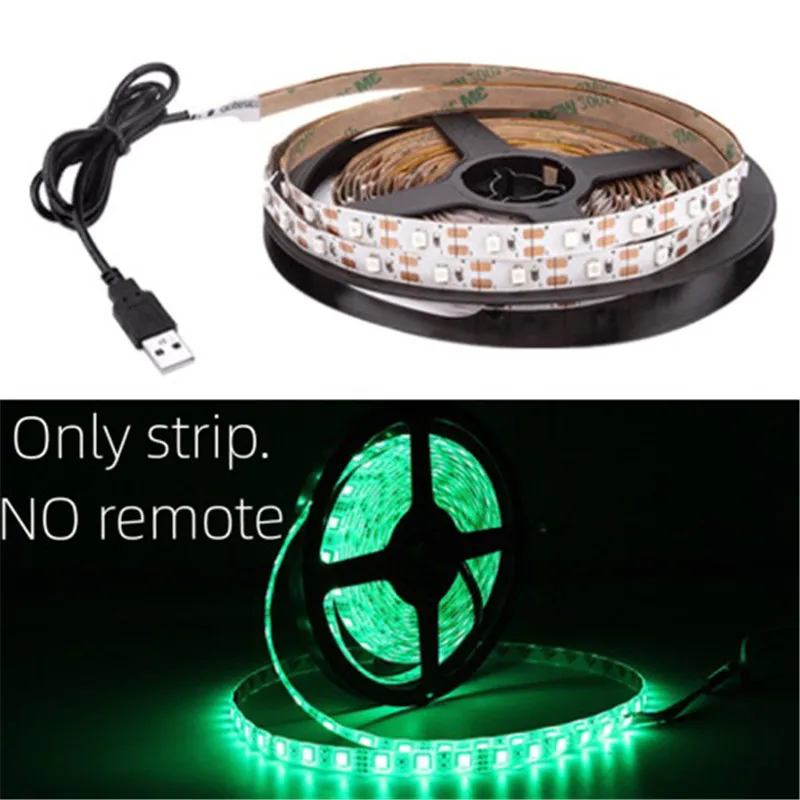 Зеленый Светодиодная лента Rgb ленты ТВ ПОДСВЕТКА PC Ambilight неоновые светильники Smd 2835 5V Тира светодиоды световых полос для украшения лампа Диодная лента - Испускаемый цвет: Зеленый