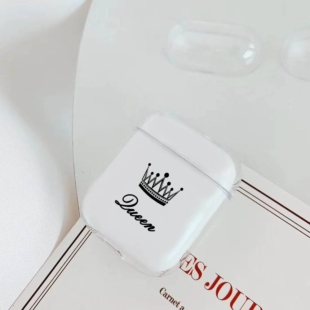 Смех жизнь прозрачная пара роскошные наушники чехол для Airpods чехол наушники защитный чехол для Airpods аксессуары