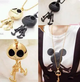 Free shipping Necklace fashion generous eyes UFO alien Skull 48 pcs/lot.free | Украшения и аксессуары