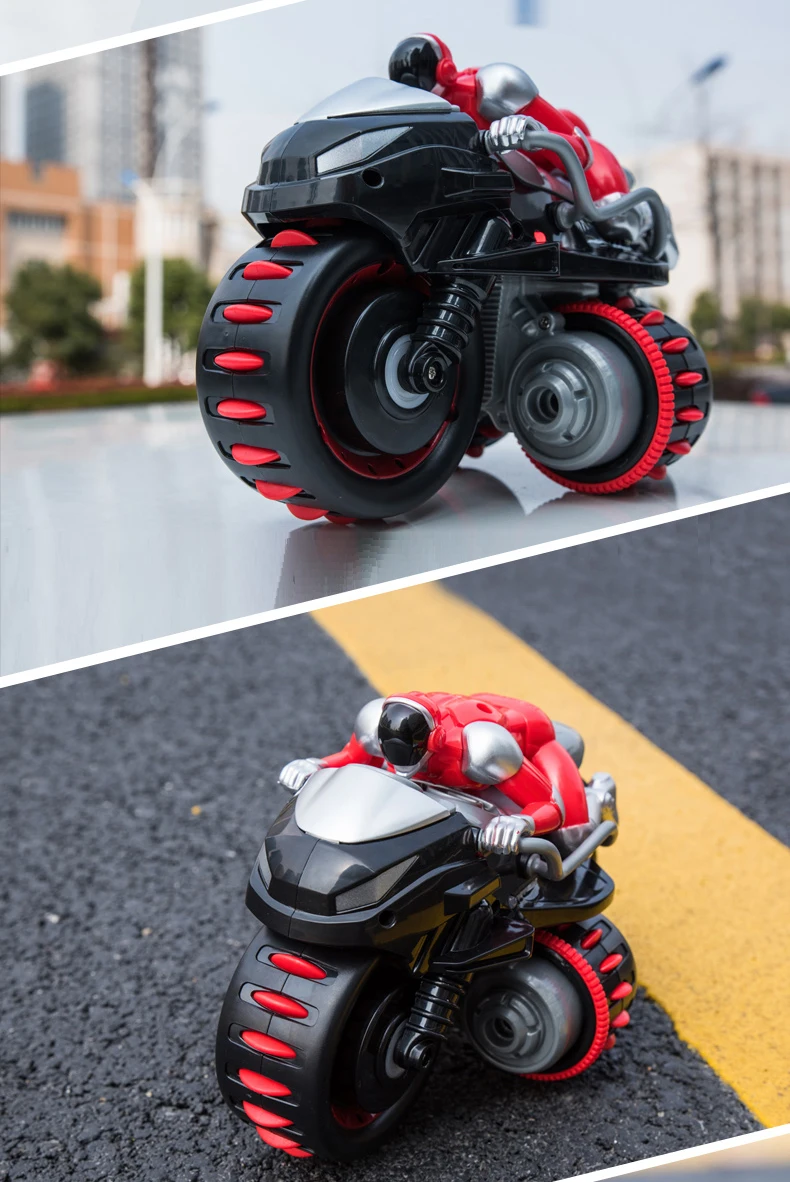 2,4G RC Мотоцикл высокая скорость дрейф ролл трюк RC мотоцикл модель игрушки пульт дистанционного управления мотор с подсветкой игрушка для детей подарок