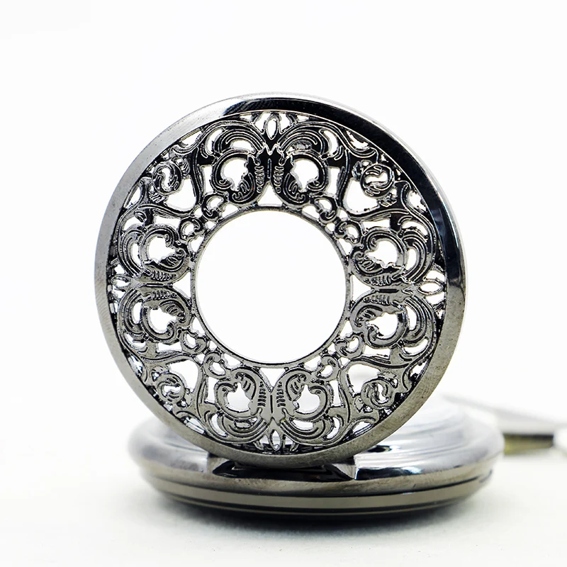 Deluxe Silver Gold Roman Display Dial Mechanical Pocket Watch Vintage Steampunk Manual Chain Necklace Pendant Accessory Clock