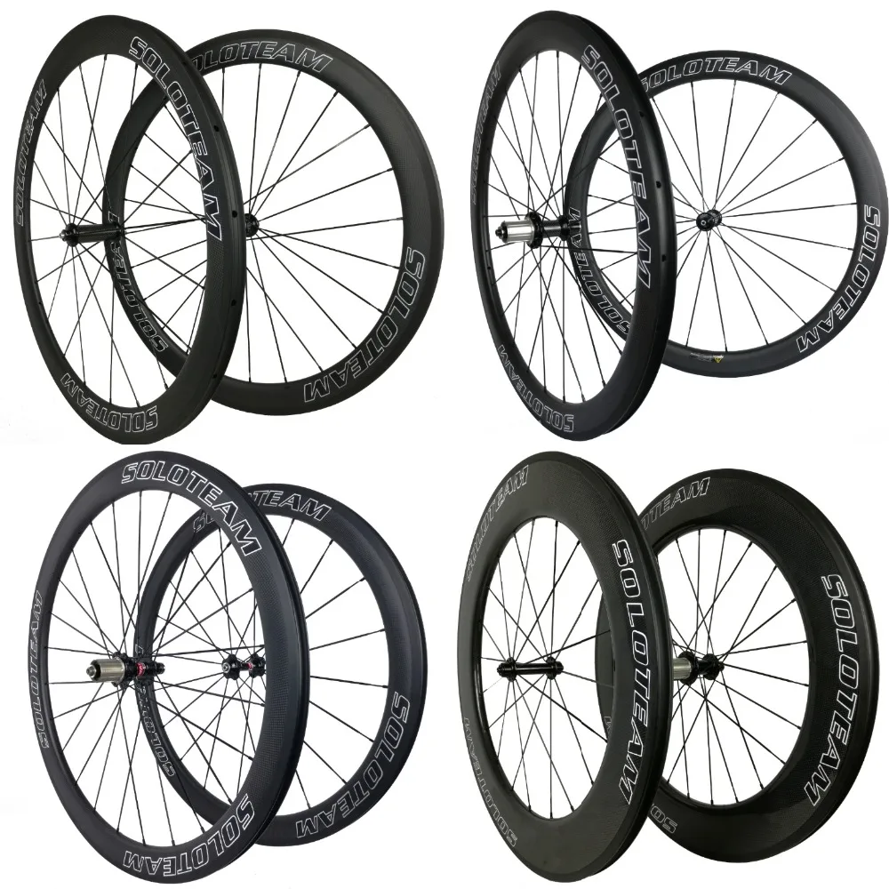 

R36 38mm 50mm 60mm 88mm carbon wheels 700c road bike carbon bicycle wheels tubular clincher tubeless carbon wheelset soloteam