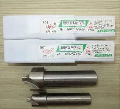 Бесплатная доставка 1 шт. угловые круглые концевые фрезы R8 с 4 канавками (радиус)