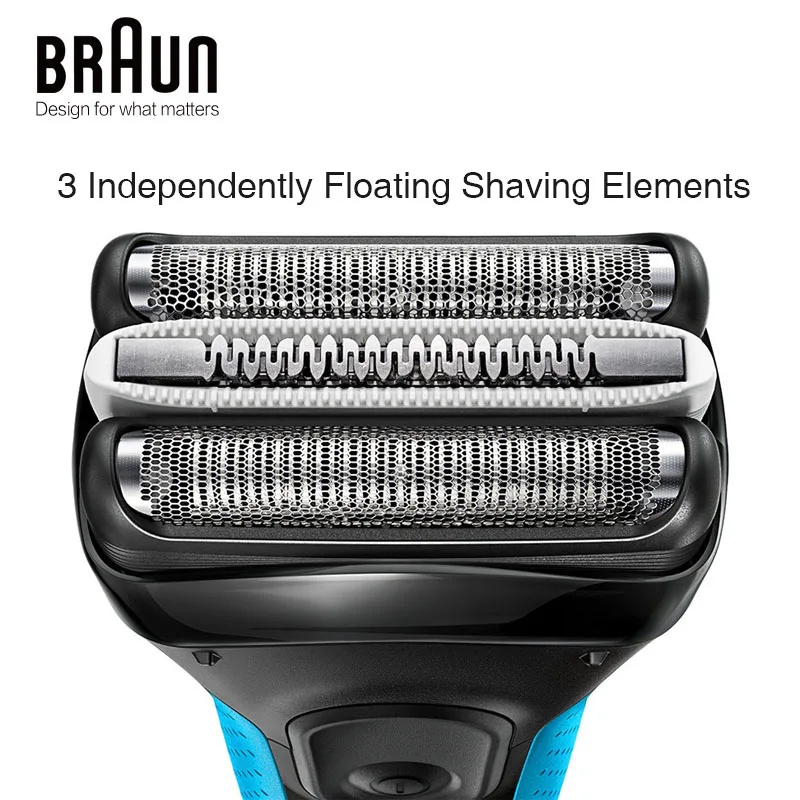 Подлинные электробритвы Braun Series 3 3040 S, бритва для сухой и влажной уборки, возвратно-поступательная бритва