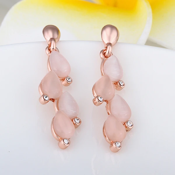 Модные серьги Ajojewel с опалом 2019 искусственных листьев для женщин