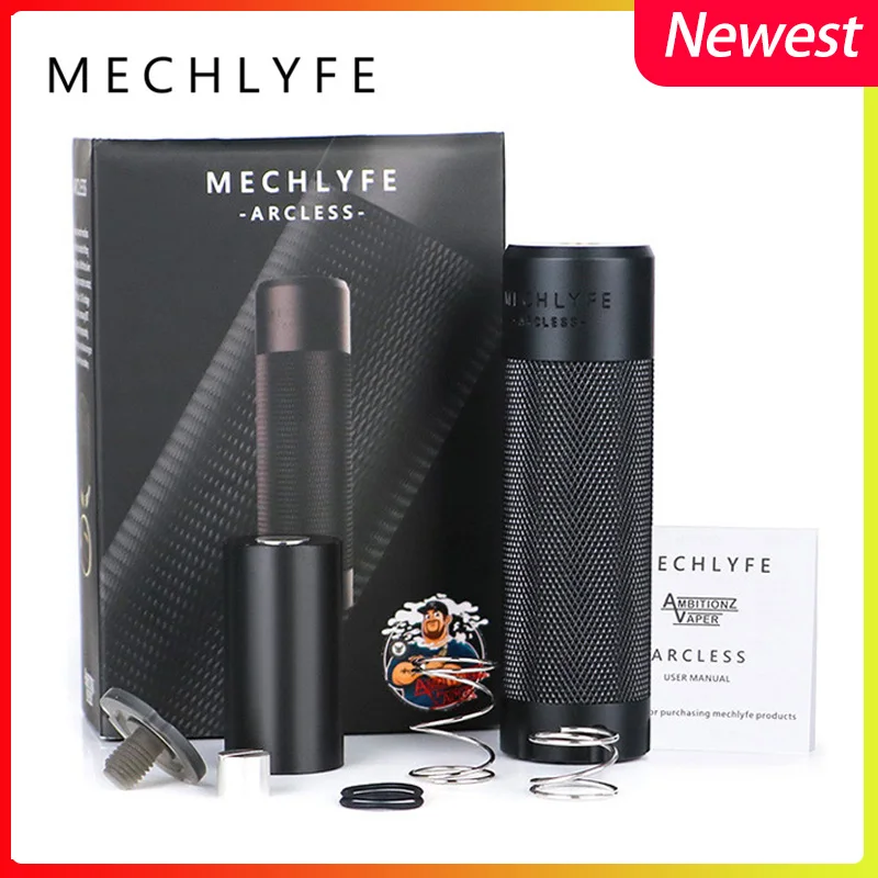 MECHLYFE x AmbitionZ VapeR ARCLESS MECH MOD fit 18650/20700/21700 батарея vs coilart Mage/VGOD Elite MOD|Моды для