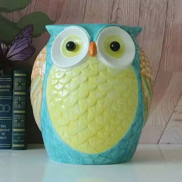 Табурет в виде милой Совы домашнем стиле модная обувь скамейка фарфоровый