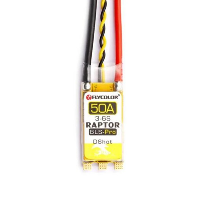 Flycolor Raptor BL_S Pro Dshot600 50A BLheli_S BB2 3-6S бесщеточный ESC для радиоуправляемых многороторных