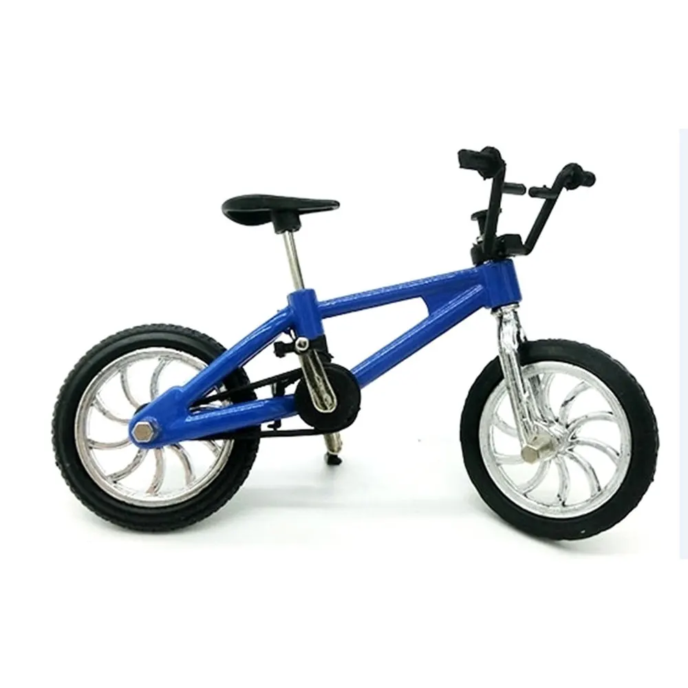 Мини-Пальчиковые игрушечные велосипеды bmx мини-велосипед горный велосипед Скутер для пальца вентилятор интерес игрушки коллекции Декор без тормоза Синий