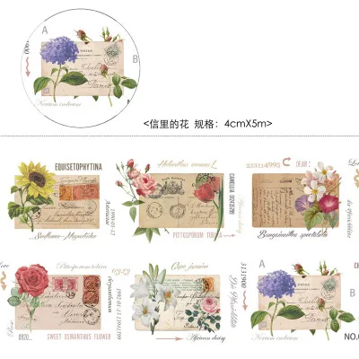 XinLiDeHua 4cm 1 шт. Diy васи ленты планета цветы девушки живопись бумага маскировки клейкие ленты декоративные клейкие ленты Скрапбукинг наклейки - Цвет: XinLiDeHua 4cm