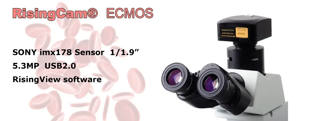 5.3MP USB2.0 SONY CMOS imx178 Датчик C креплением USB цифровой микроскоп камера
