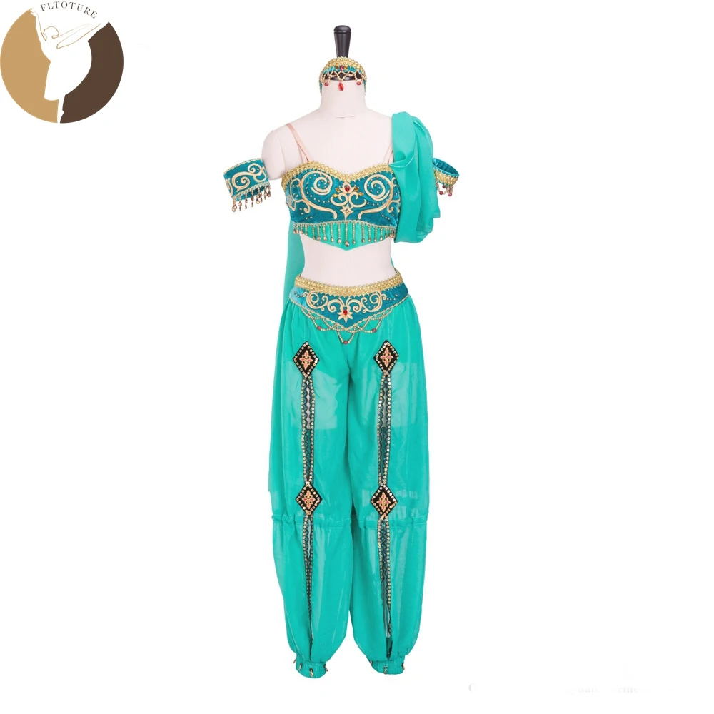 FLTOTURE AT1291 взрослый Профессиональный Балетный костюм La Bayadere белый/зеленый