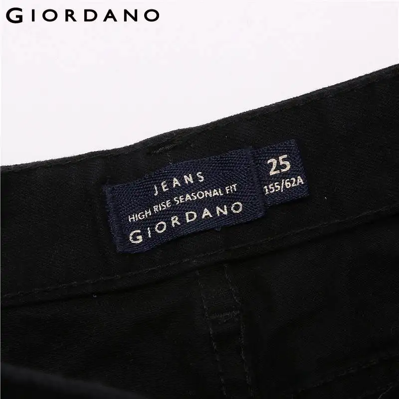 Giordano женские джинсовые джинсы с высокой посадкой эластичный деним для женщин