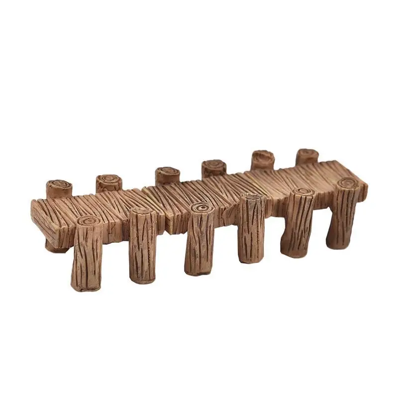 Ретро 3 шт./компл. мини коридор мост смолы украшения бонсай микро пейзаж DIY