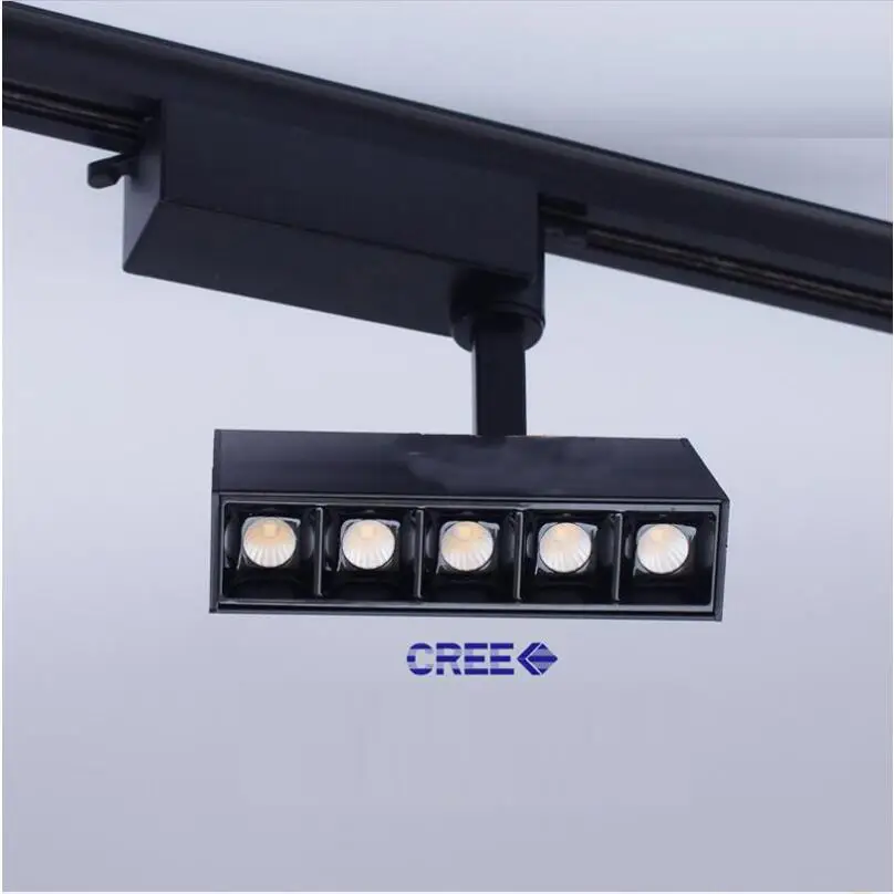 4 шт. светодиодный Трековый светильник 5x2 Вт 10x2 CREE прожектор прямоугольный 220 В