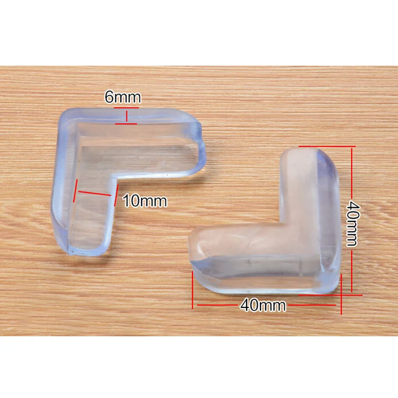 4 шт./лот ПВХ мягкий прозрачный для детей безопасности кровати стола защиты углов