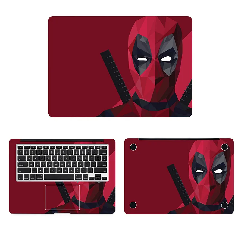 Наклейка с супергероями Дэдпула для ноутбука Macbook переводная картинка Pro Air Retina 11