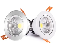free shipping 9w12w warm cold white recessed cob led down light led ceiling light led indoor lamp cerohs ac85 265v