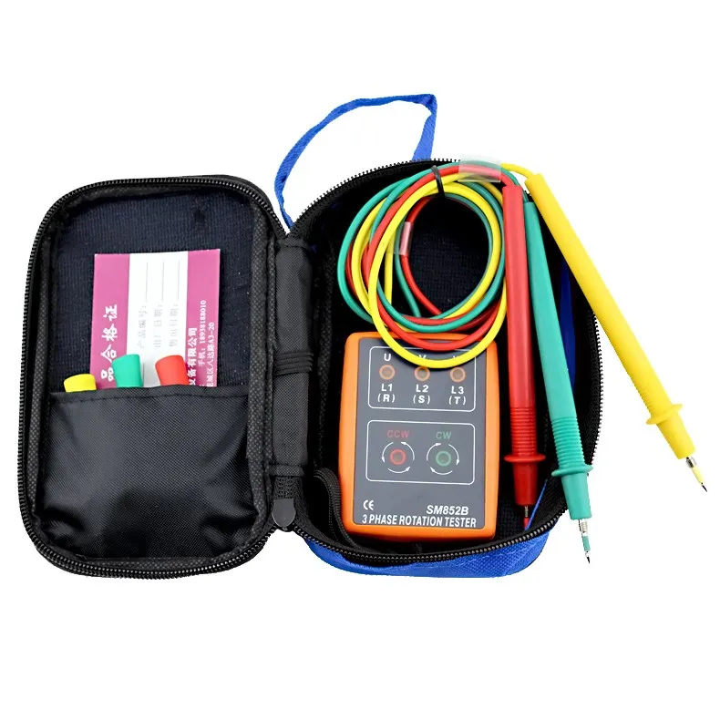 3-фазный поворотный Тестер индикатор измеритель светодиодный + зуммер SM852B | Лампы