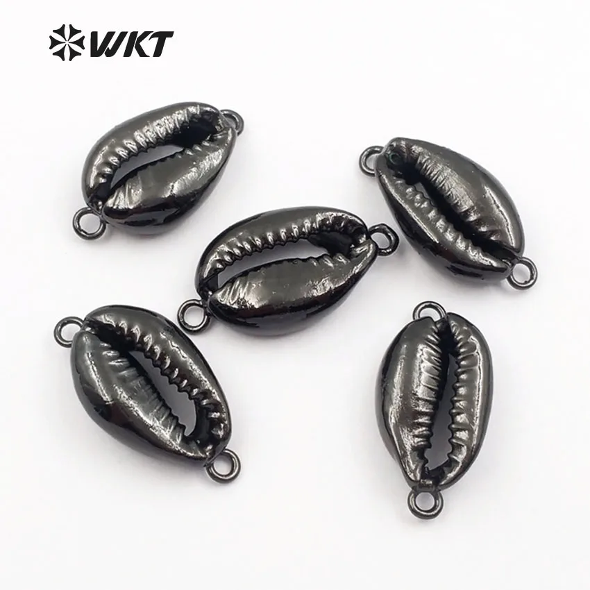 WT JP047 WKT Оптовая продажа Новый стиль натуральный Каури соединители в виде ракушек
