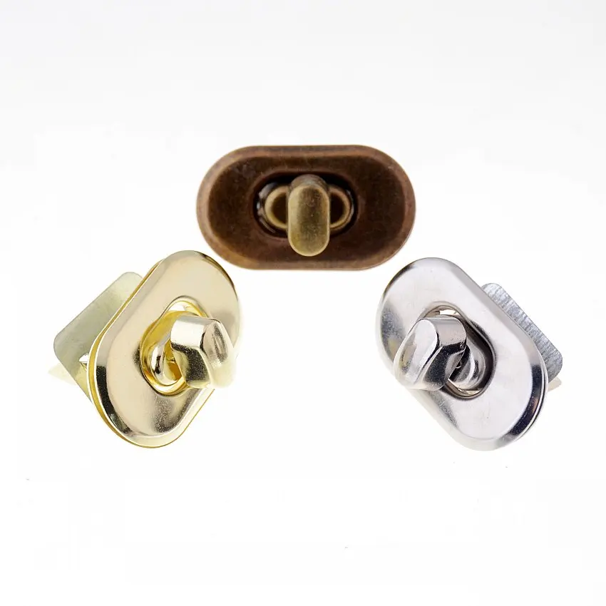 Free Shipping-50 Sets Bronze Tone Trunk Lock Handbag Bag Accessories Purse Snap Clasps/ Closure Locks 37x21mm J2852