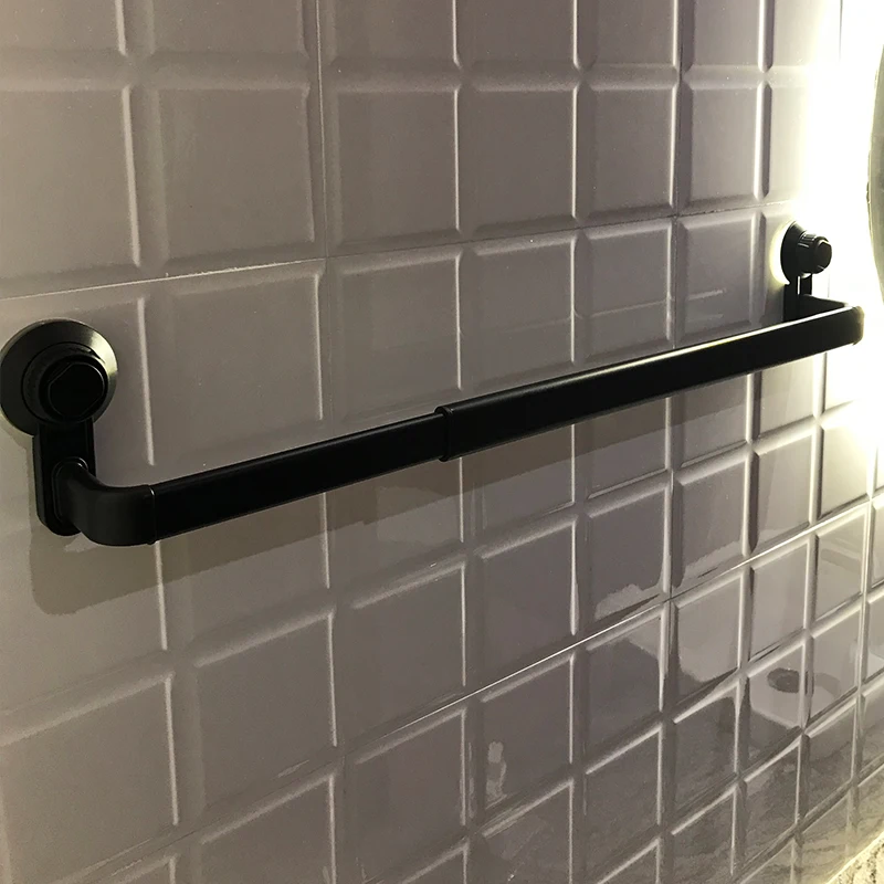 Rack Bathroom Towel Hanger Kitchen Storage Shelf Punch Free 
