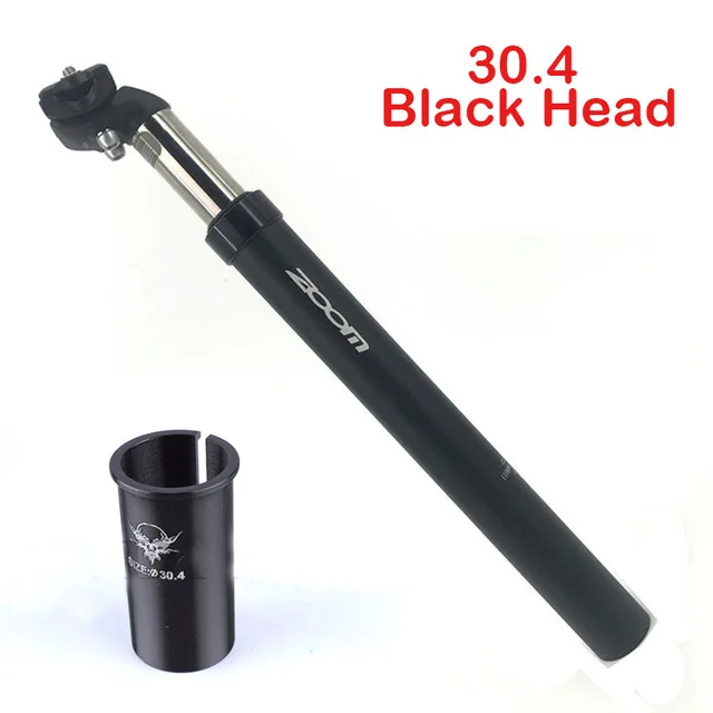 30.4 Black Head Mtb велосипед Подседельный штырь для подседельный штырь трубки амортизатора удара, подседельные штыри ребёнка ройялас подвесом 27,2 30,4 30,8 31,6 велосипедов Запчасти - Цвет: 30.4 Black Head