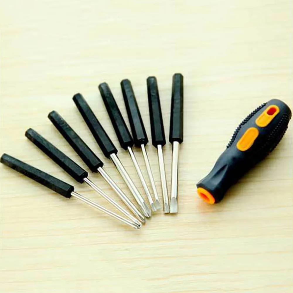Mini 8-in-1 Multi Function Screwdriver Tool Kit Computer Repair Equipment Stainless Steel Screw Bits Portable Hand Tools | Инструменты