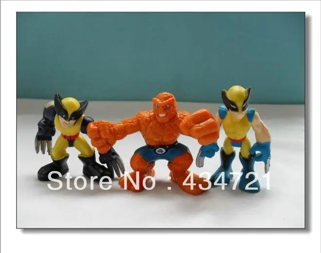 Супер отряд героев Человек паук Капитан Америка Железный человек Росомаха вещь 8