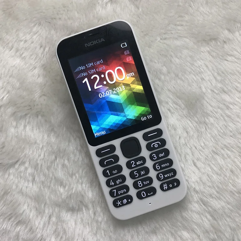 NOKIA 215 отремонтированный мобильный телефон с двумя sim картами GSM Хорошее качество
