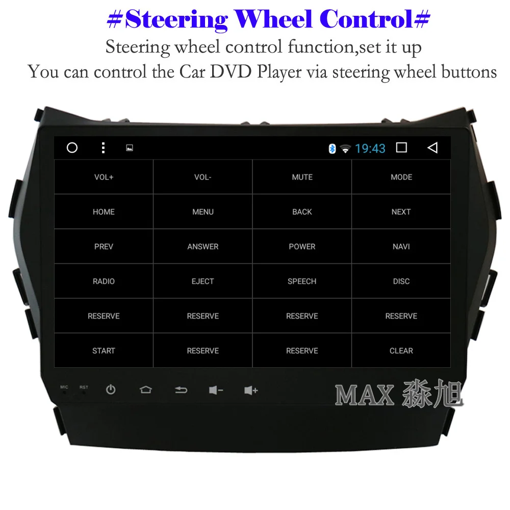 MAX Android 8.1.0 GPS навигационная система для Hyundai IX45 Santa Fe 2013 2014 2015 автомобильное радио RDS
