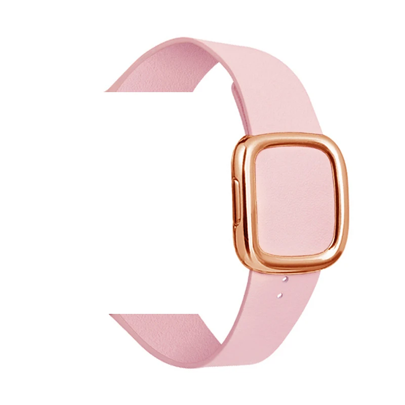Чехол из натуральной кожи современный стиль ремешок для наручных часов Apple watch, версии 44/40 мм спортивный браслет на запястье, аксессуары для наручных часов iWatch, 4/3/2/1/42 38 м