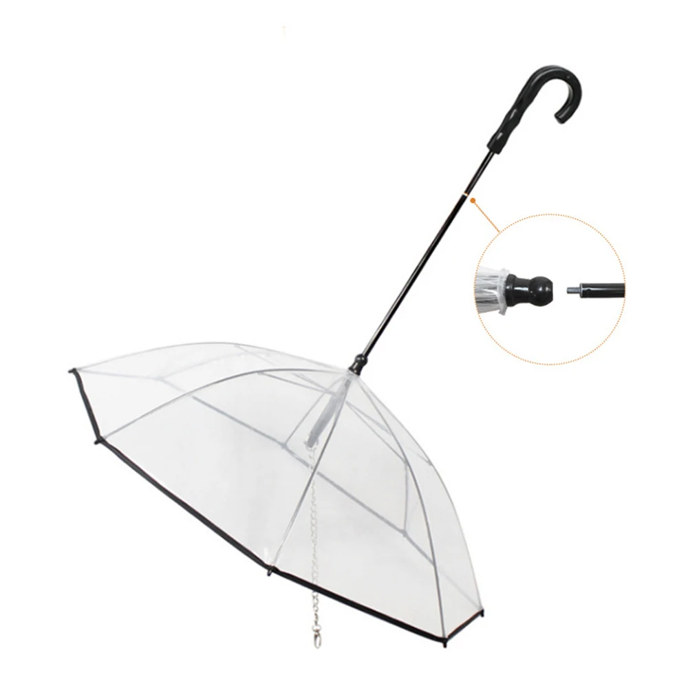 pet Dog leash Transparent Pets Umbrella Articles Assemble Rain Walk A Tow Rope Generation Hair CW-XQ9 | Дом и сад