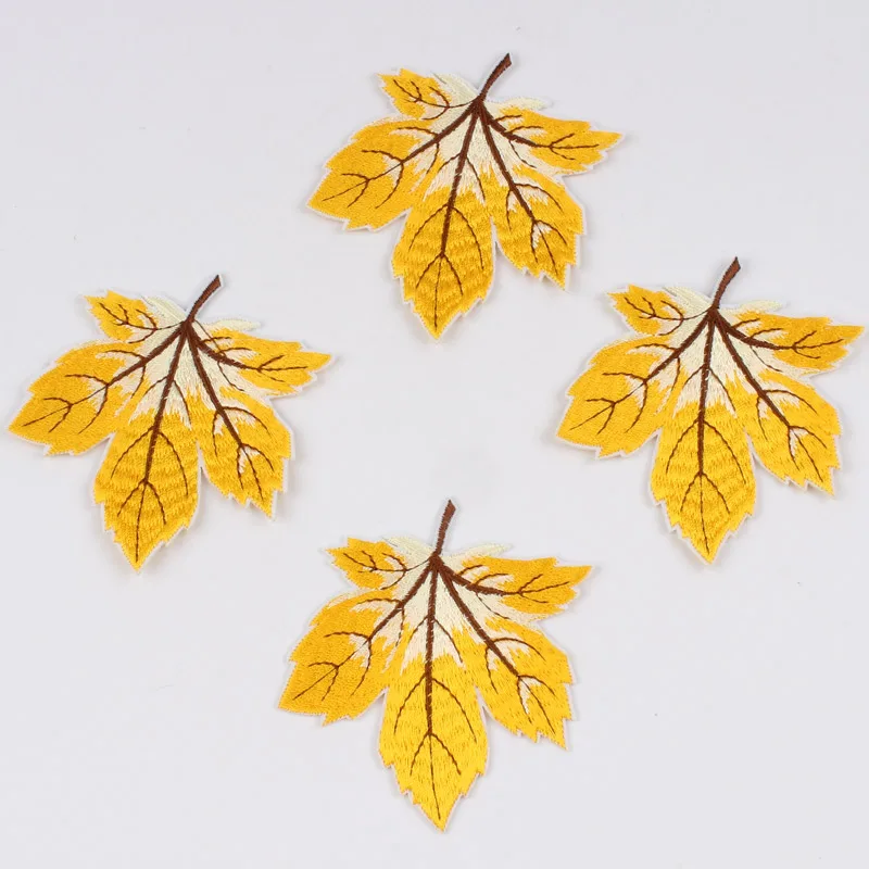 

5pcs/lot Iron On Apparel Maple Stickers Sewing Patches Quality Patches DIY Handmade Patchwork Crafts Sewing Appliques Badge
